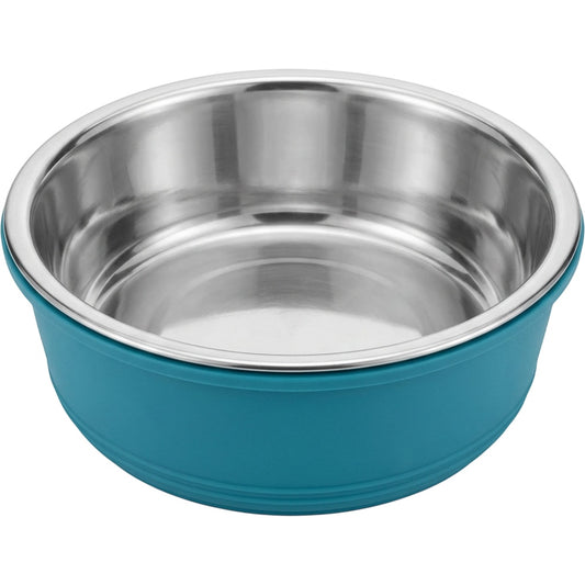 Jkwvd Rimstead Stainless Steel Pet Bowl Silicone Base 28 oz Sea Blue - Product view