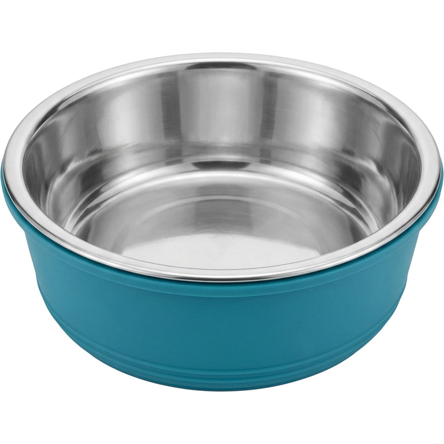 Jkwvd Rimstead Stainless Steel Pet Bowl Silicone Base 28 oz Sea Blue