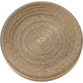 Jkwvd Round Cat Scratcher Pad Corrugated Cardboard 13 in Beige