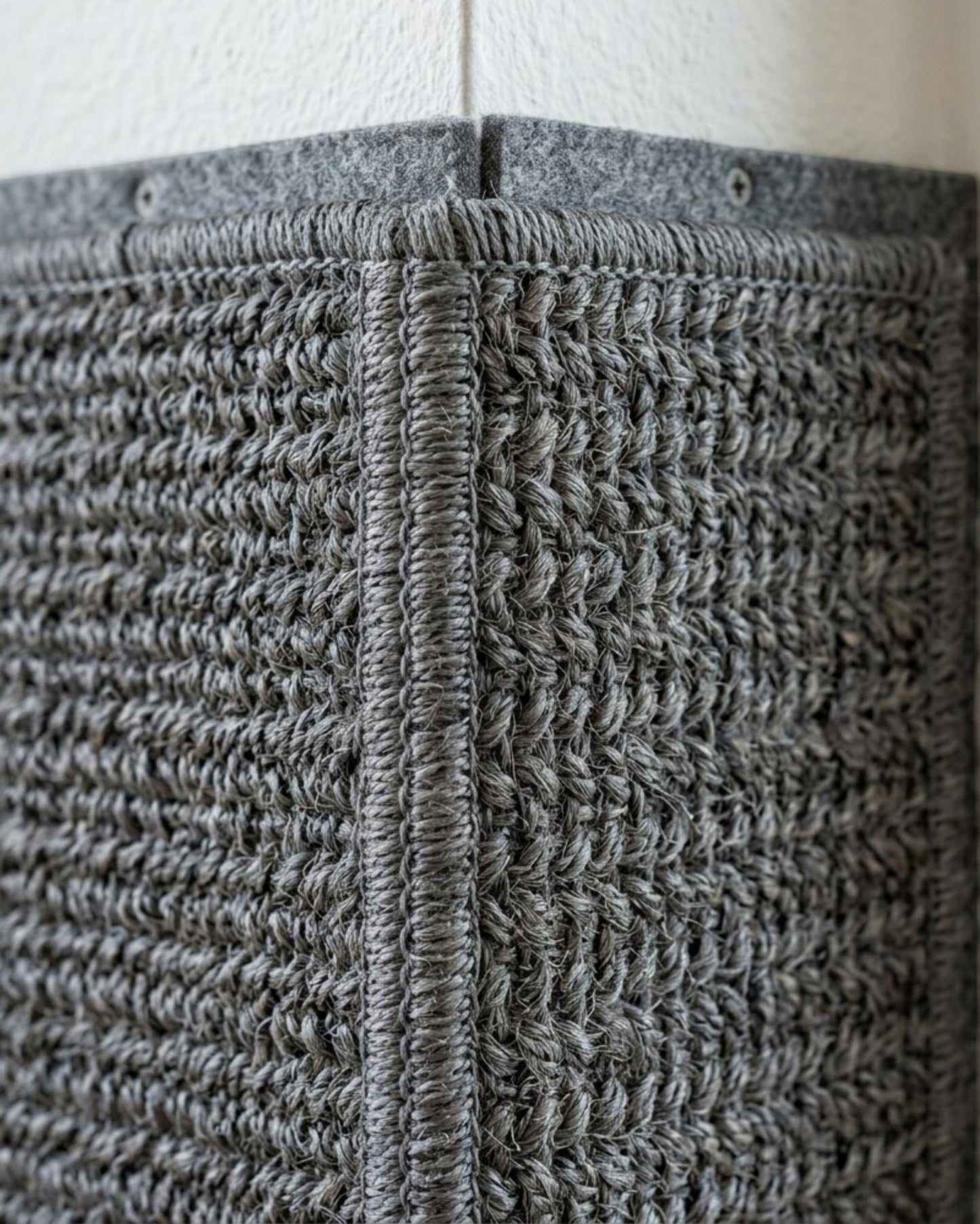 Jkwvd Wall Corner Cat Scratcher Panel Sisal Fabric 23 x 11 in Gray