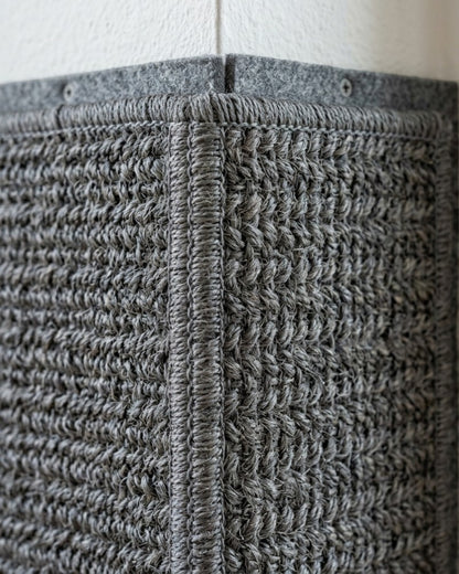 Jkwvd Wall Corner Cat Scratcher Panel Sisal Fabric 23 x 11 in Gray