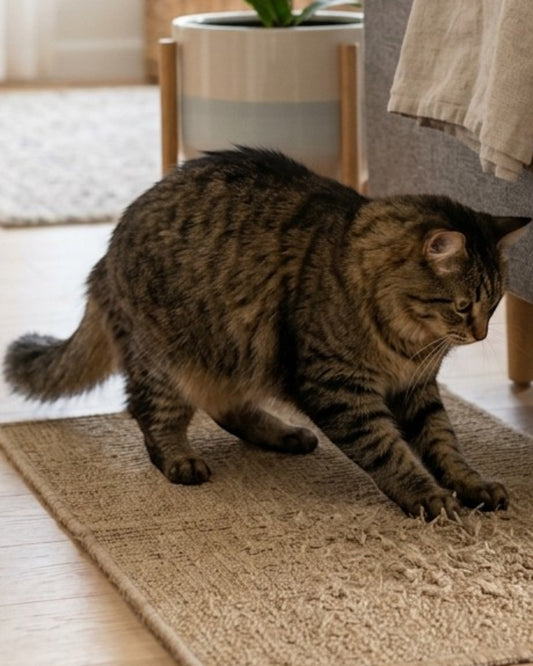 Jkwvd Cat Scratching Post Mat Sisal Surface 24 x 16 in Neutral